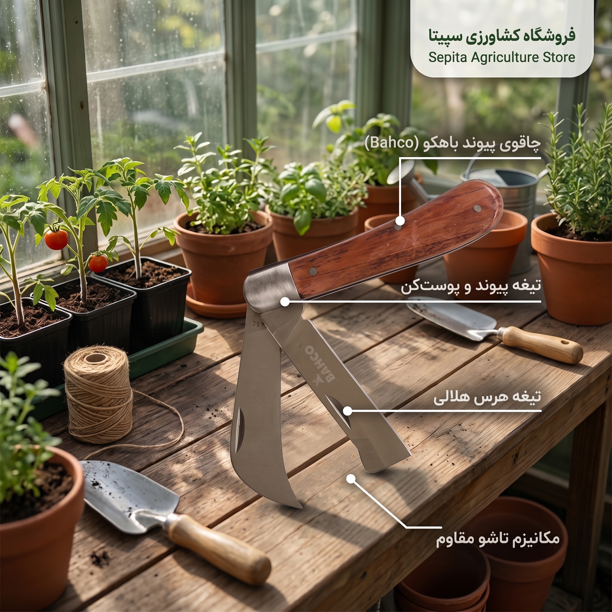 چاقوی پیوند 2 تیغه بهکو